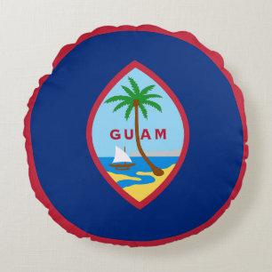 Flag of Guam Round Cushion