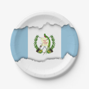Flag of Guatamala Paper Plate