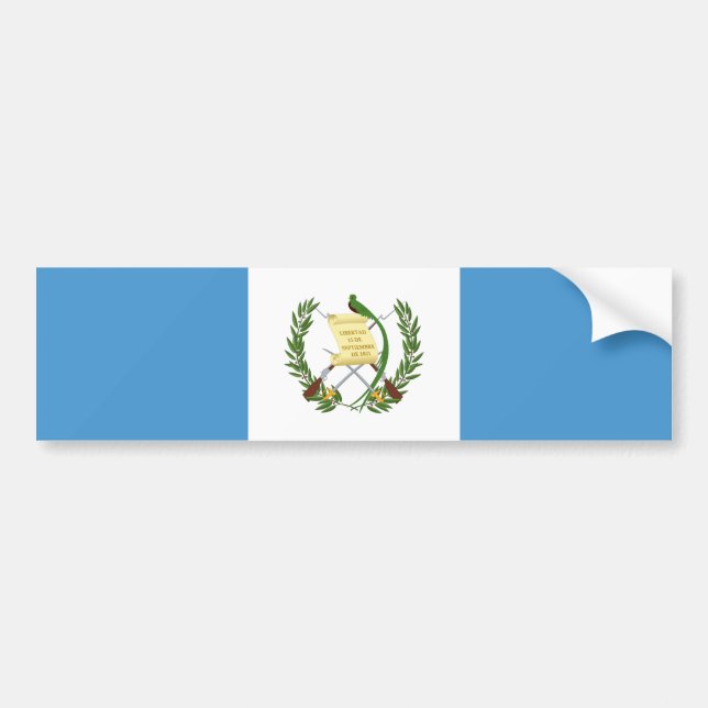 Flag of Guatemala Bumper Sticker (Front)