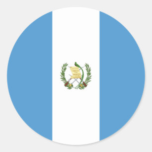 Flag of Guatemala Classic Round Sticker
