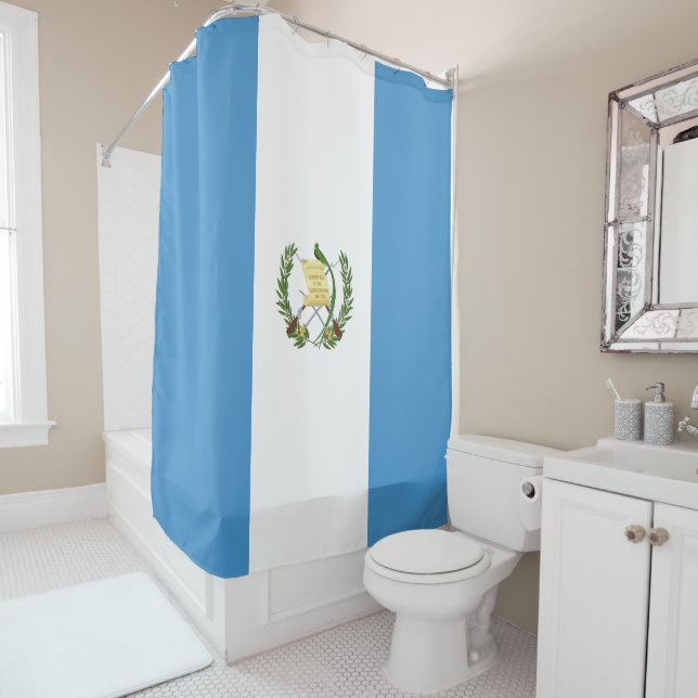 Flag of Guatemala Shower Curtain (In Situ)