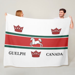 Flag of Guelph (Ontario, Canada) Fleece Blanket