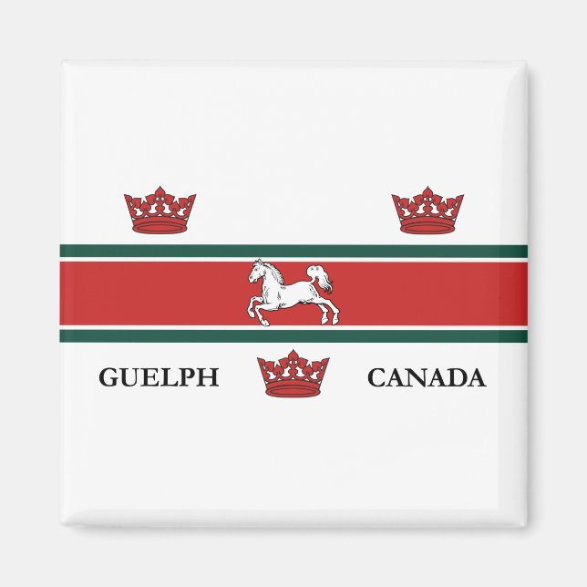 Flag of Guelph (Ontario, Canada) Magnet (Front)