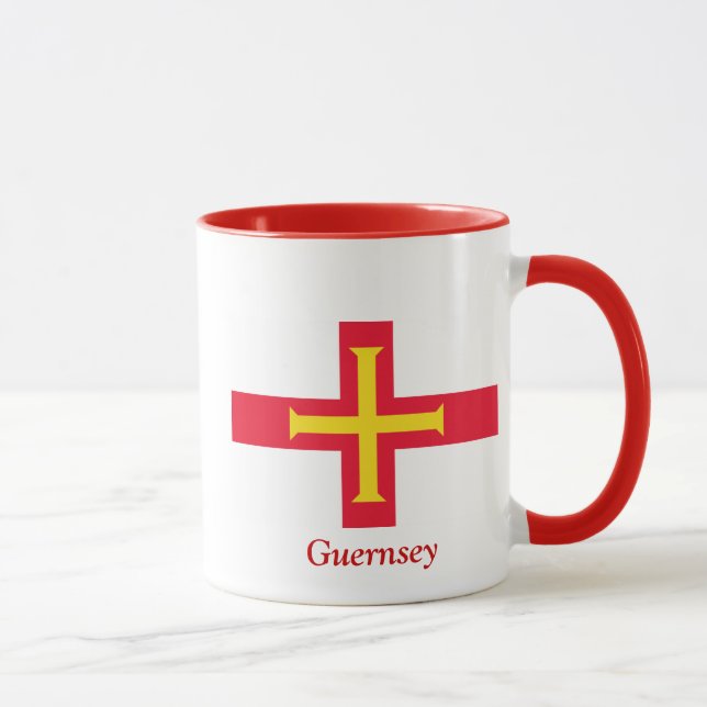 Flag of Guernsey Mug (Right)