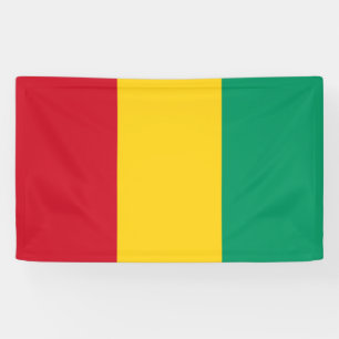 Flag of Guinea (African Country) Banner