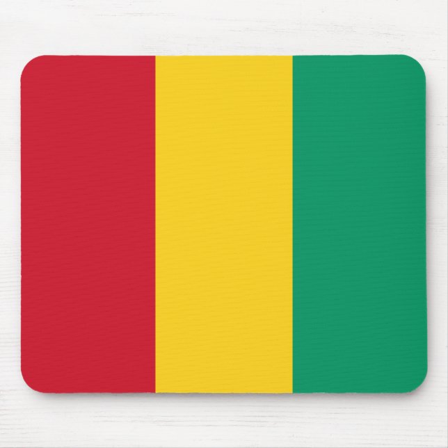 Flag of Guinea (African Country) Mouse Pad (Front)