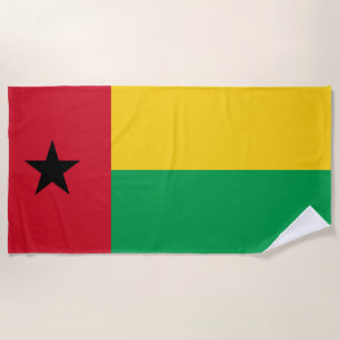 Flag of Guinea-Bissau Beach Towel