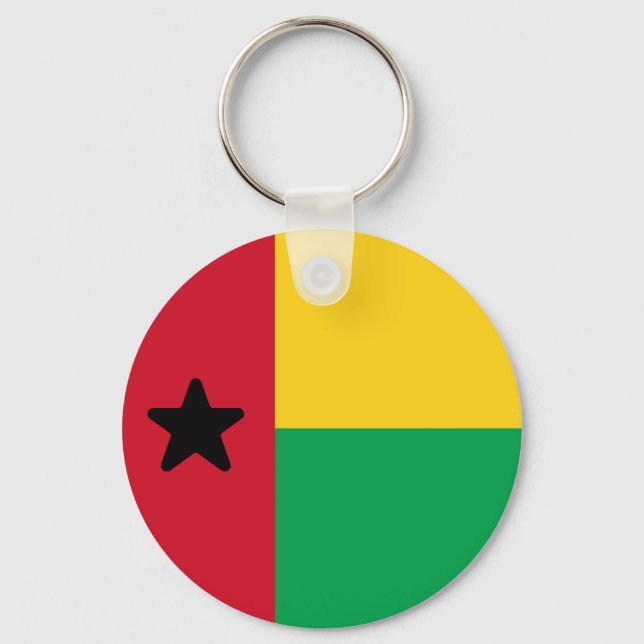 Flag of Guinea-Bissau Key Ring (Front)