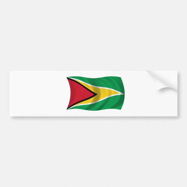 Flag of Guyana Bumper Sticker (Front)