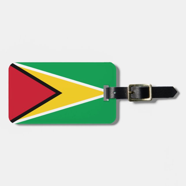 Flag of Guyana Easy ID Personal Luggage Tag (Front Horizontal)
