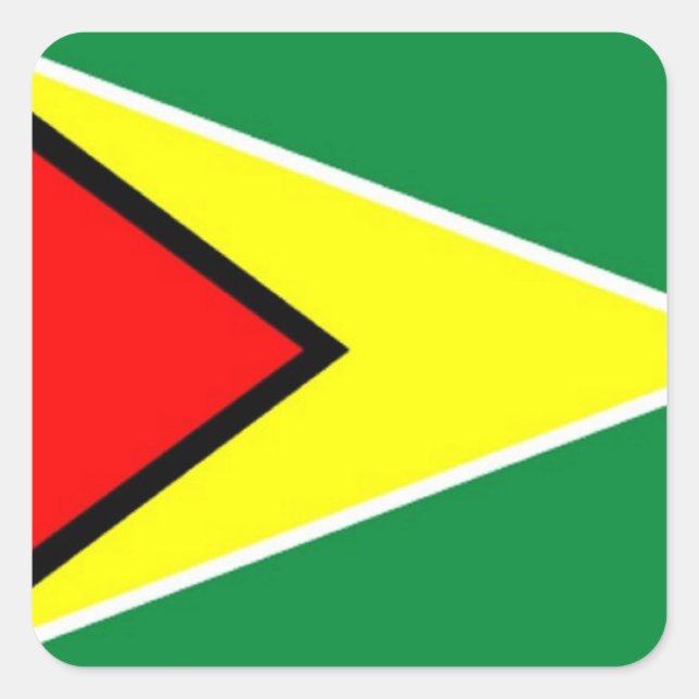 Flag of Guyana Square Sticker (Front)