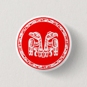Flag of Haida 3 Cm Round Badge