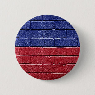 Flag of Haiti 6 Cm Round Badge