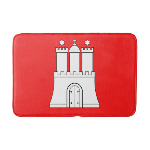 Flag of Hamburg Bath Mat