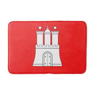 Flag of Hamburg Bath Mat