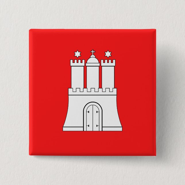 Flag of Hamburg Button (Front)