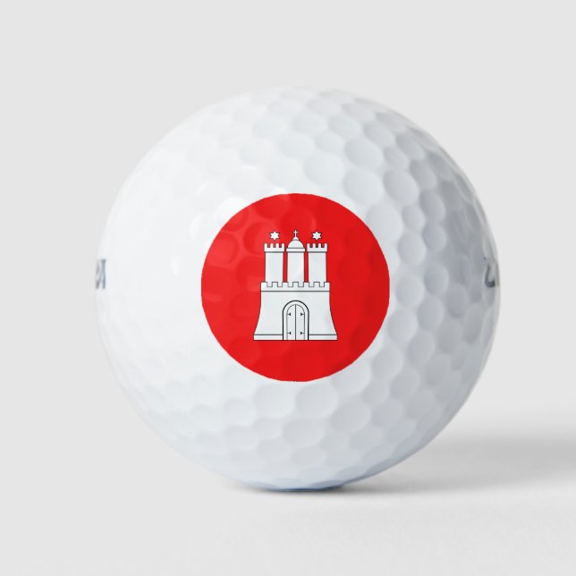 Flag of Hamburg Golf Balls (Front)
