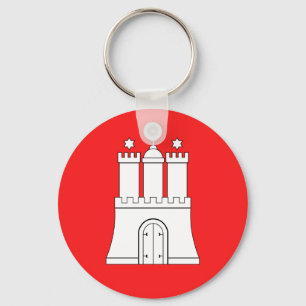 Flag of Hamburg Keychain