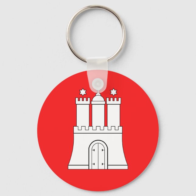 Flag of Hamburg Keychain (Front)