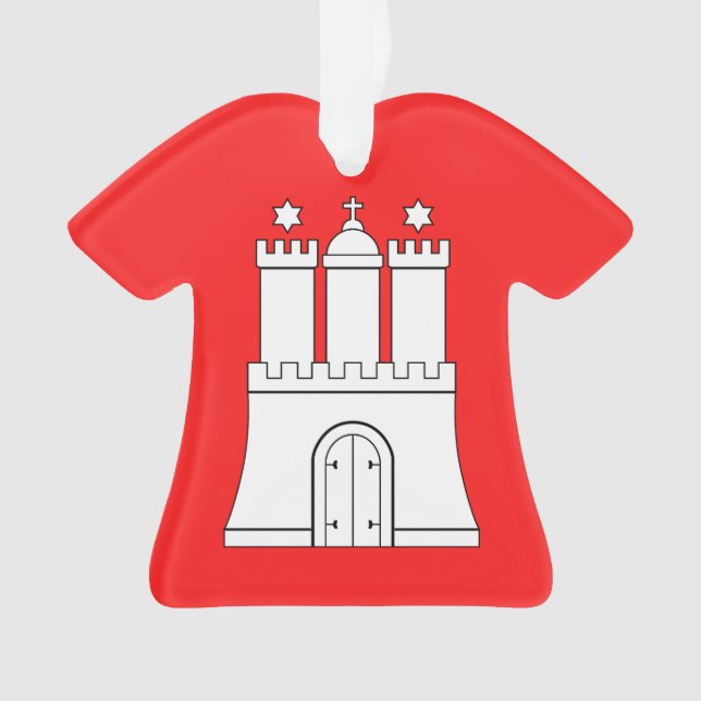 Flag of Hamburg Ornament (Front)
