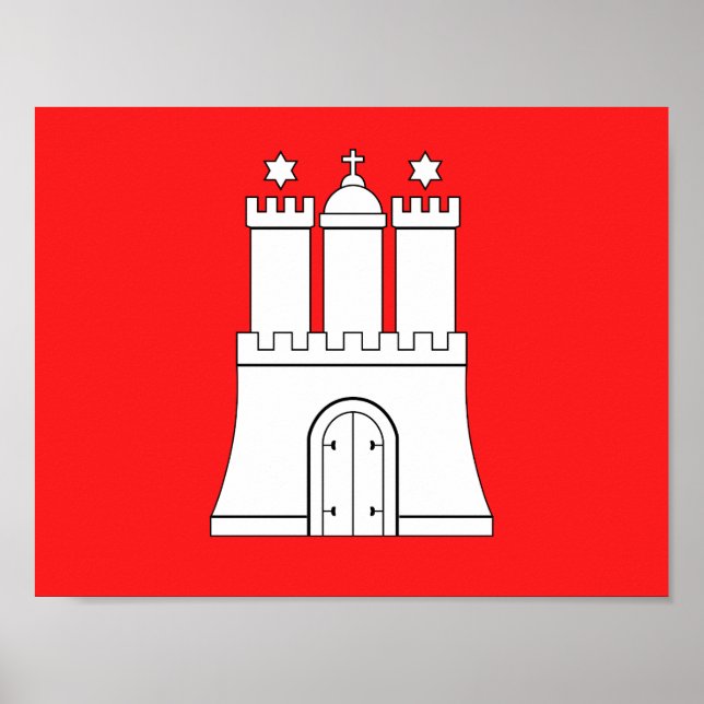 Flag of Hamburg Poster (Front)