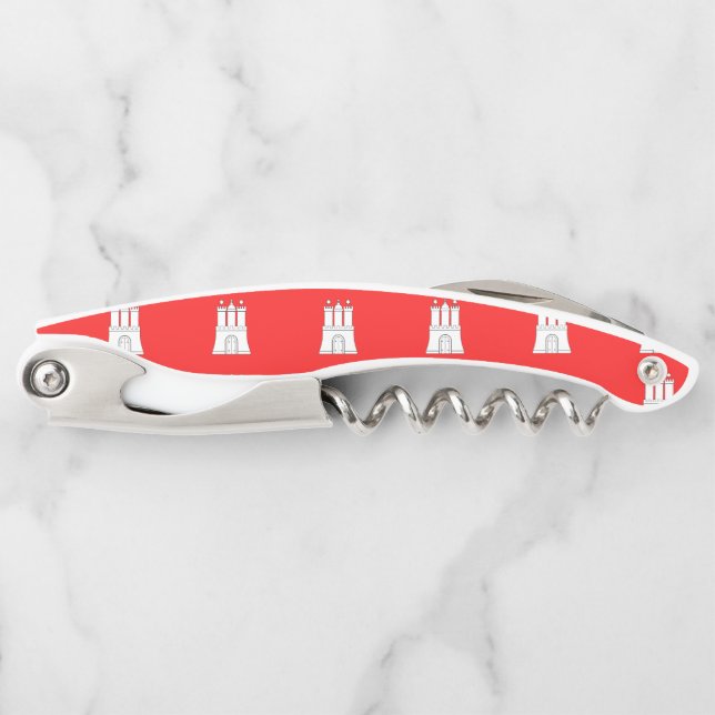 Flag of Hamburg Waiter's Corkscrew (Front)