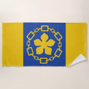 Flag of Hamilton (Ontario, Canada) Beach Towel