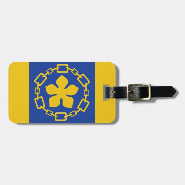 Flag of Hamilton, Ontario Luggage Tag (Front Horizontal)