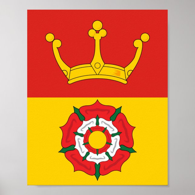 Flag of Hampshire (UK county) Poster (Front)