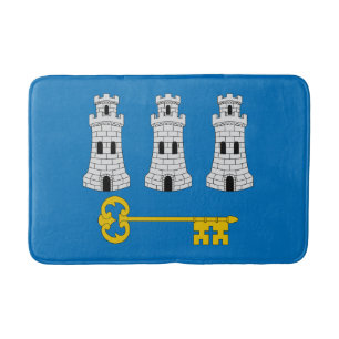 Flag of Havana, Cuba Bath Mat