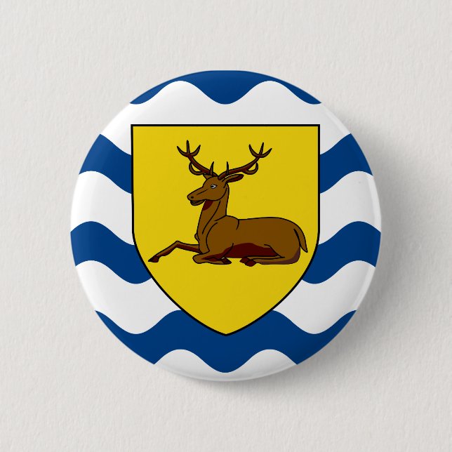 Flag of Hertfordshire Pinback Button (Front)