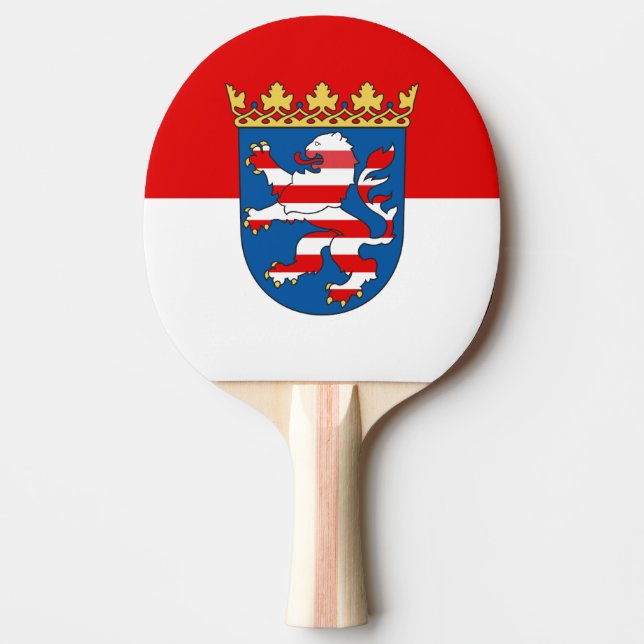 Flag of Hesse Ping-Pong Paddle (Front)