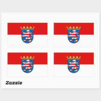 Flag of Hesse Rectangular Sticker