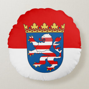 Flag of Hesse Round Pillow