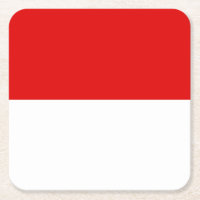 Flag of Hesse Square Paper Coaster