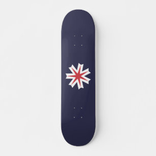 Flag of Hokkaido Prefecture, Japan Skateboard