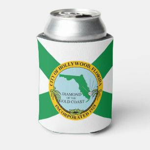 Flag of Hollywood, Florida Can Cooler