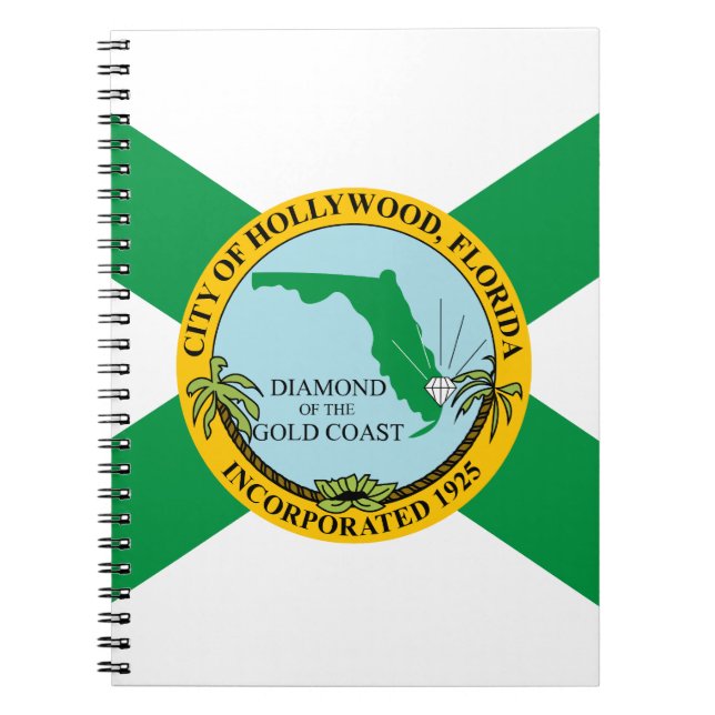 Flag of Hollywood, Florida Notebook (Front)