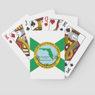 Flag of Hollywood, Florida Playing Cards