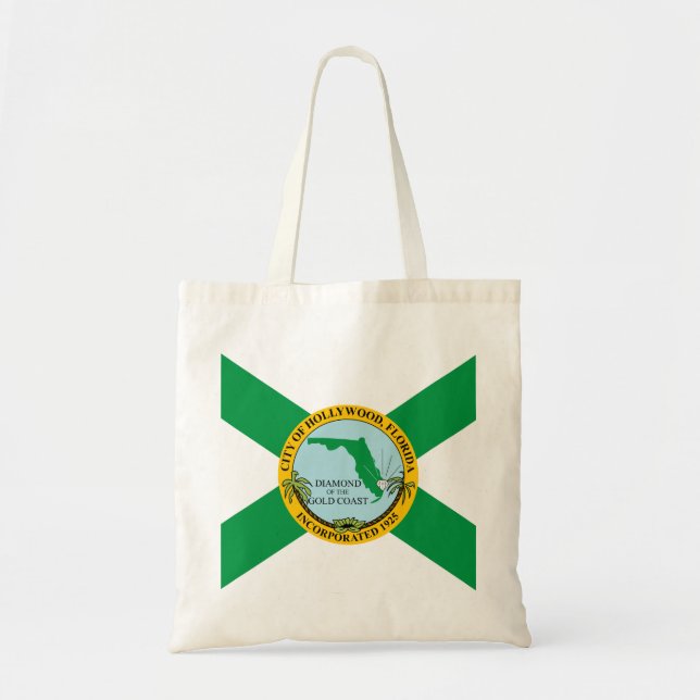 Flag of Hollywood, Florida Tote Bag (Front)