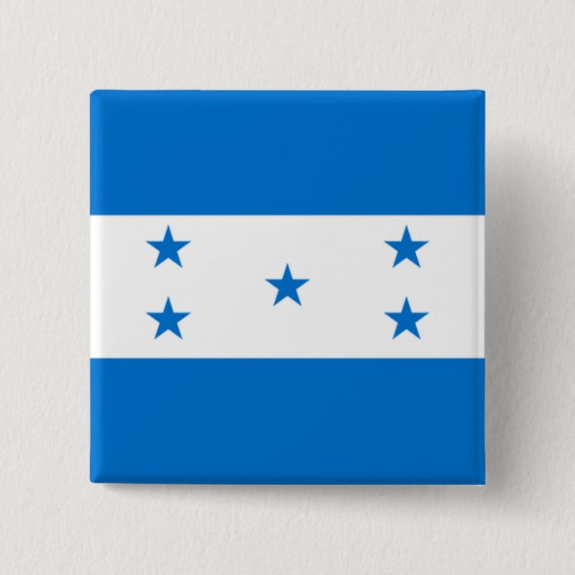 Flag of Honduras 15 Cm Square Badge (Front)
