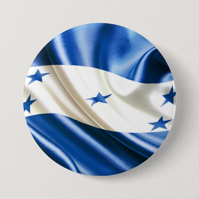 FLAG OF HONDURAS 7.5 CM ROUND BADGE (Front)