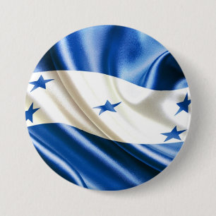 FLAG OF HONDURAS 7.5 CM ROUND BADGE