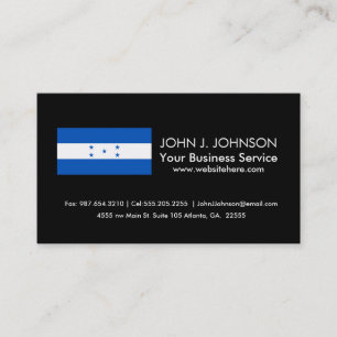 Flag of Honduras Business Card