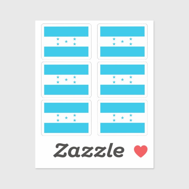 Flag of Honduras Collection pack of 6 (Sheet)