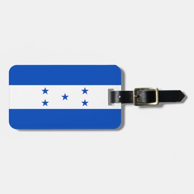 Flag of Honduras Easy ID Personal Luggage Tag (Front Horizontal)