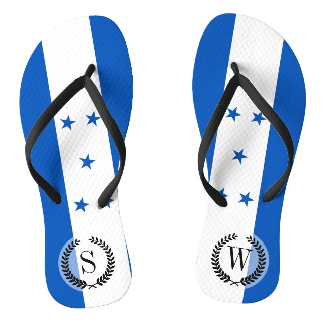 Flag of Honduras Jandals (Footbed)
