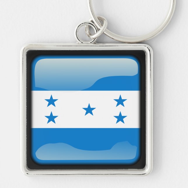 Flag of Honduras Key Ring (Front)