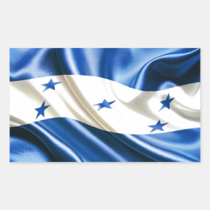 FLAG OF HONDURAS RECTANGULAR STICKER