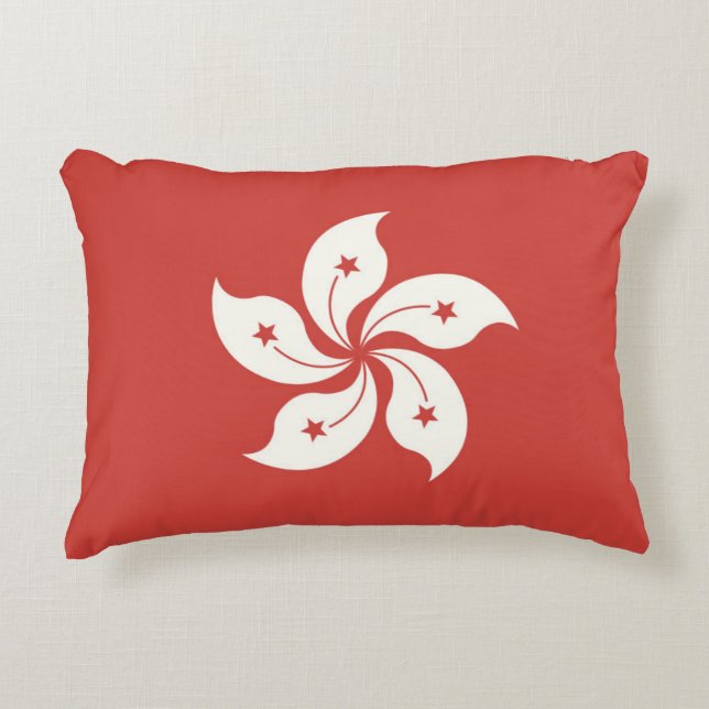 Flag of Hong Kong Decorative Cushion (Front)